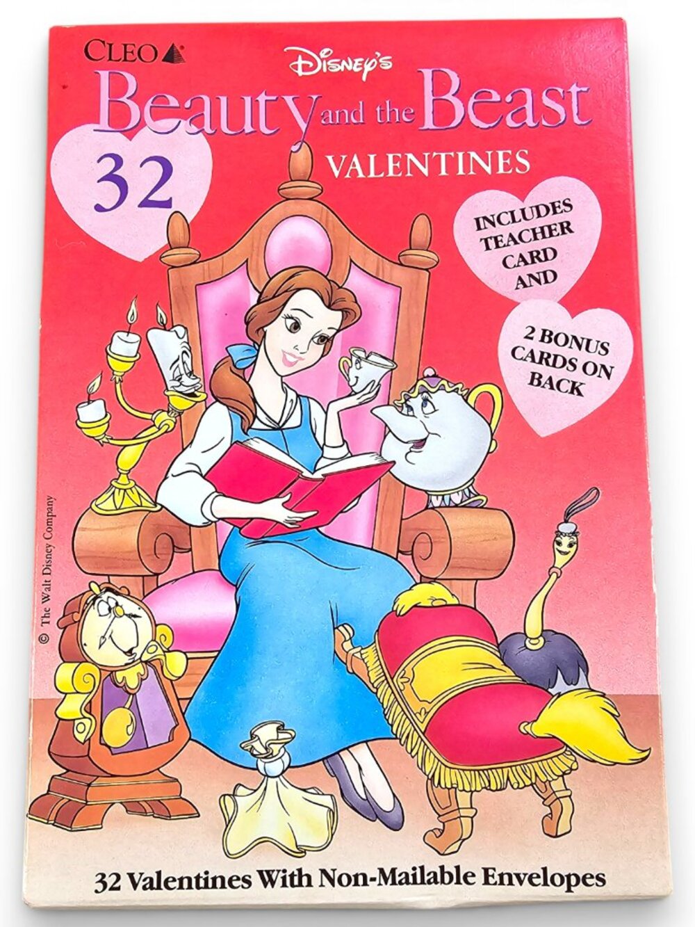 Cleo Disney Beauty and the Beast 32 Valentines Day Cards NEW Vintage USA